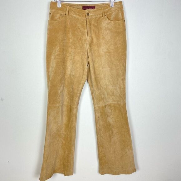 Margaret Godfrey Suede Wide Leg Pants - Picture 1 of 5
